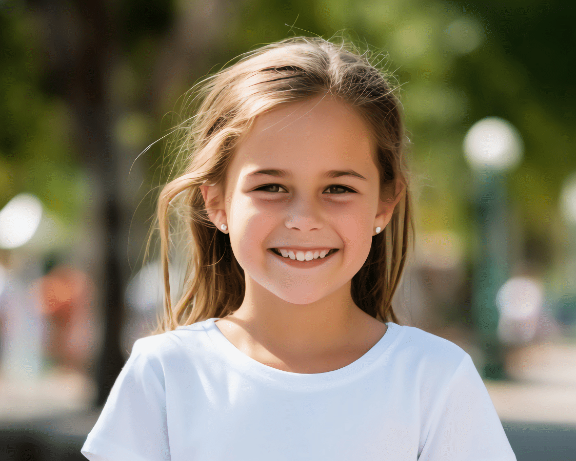 girl smiling