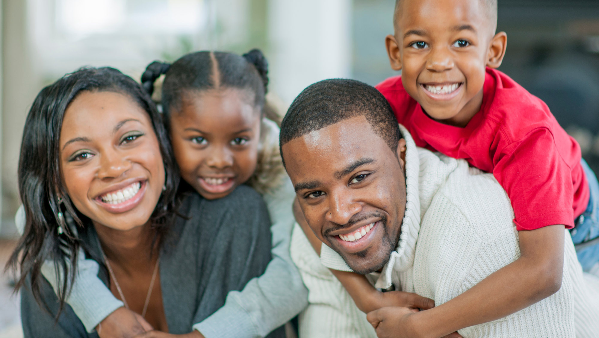 Children with their parents